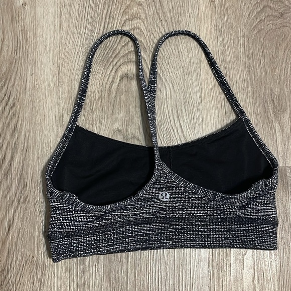 lululemon athletica Other - Lululemon Flow Y Bra *Nulu Twillines Ice Grey Black 2